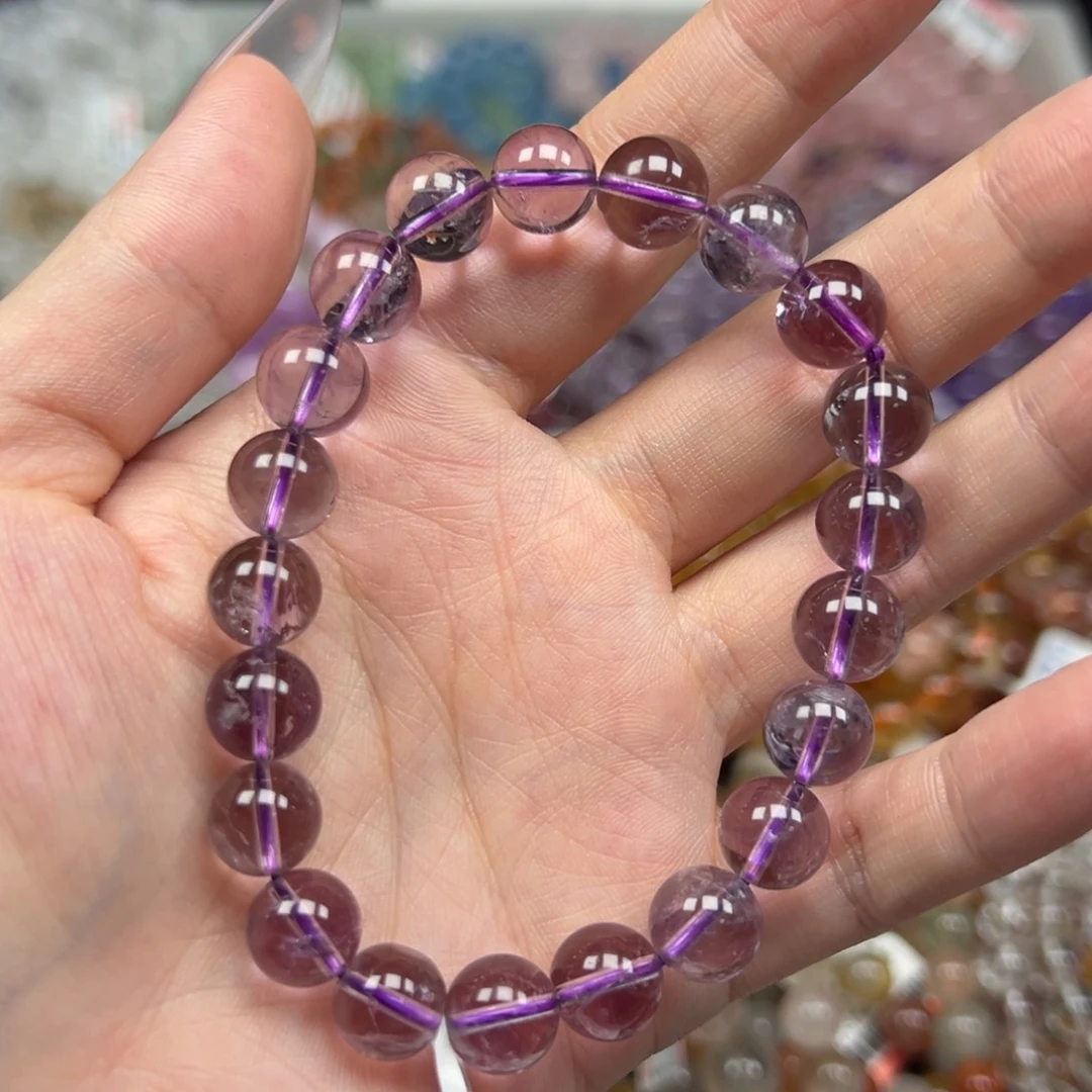 手链水晶未镶嵌卡9精品巴西紫水晶22