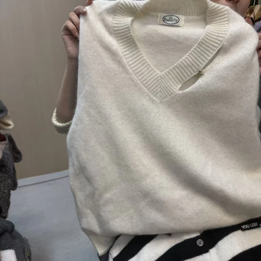 慵懒风厚款女秋季街头风毛针织衫网红打底百搭毛衣