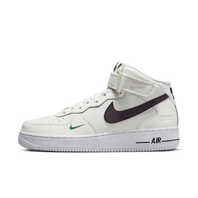 耐克Nike Air Force 1 Mid空军一号白色男中帮休闲板鞋DR9513-100