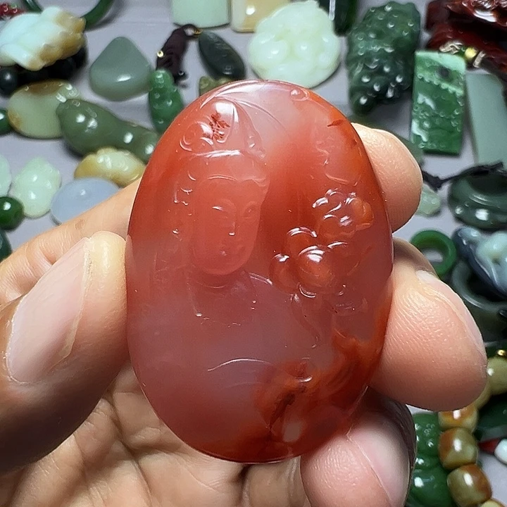 颈饰合金南红玛瑙
