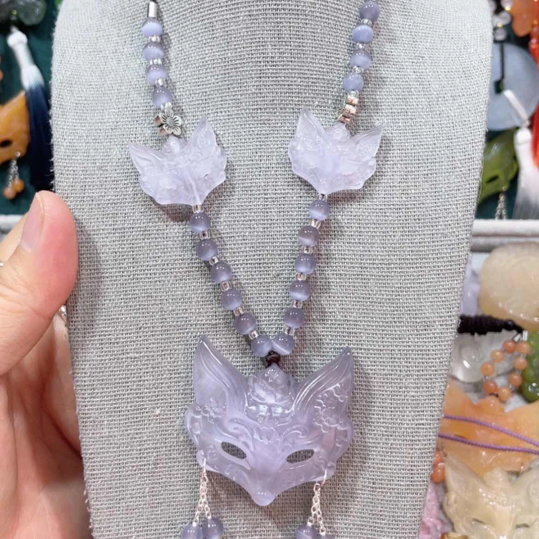 【闪购商品】未镶嵌岫玉颈饰23猫眼