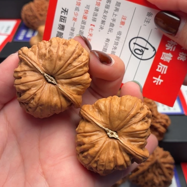 Y***ǚ把件文玩核桃42尺南瓜墩