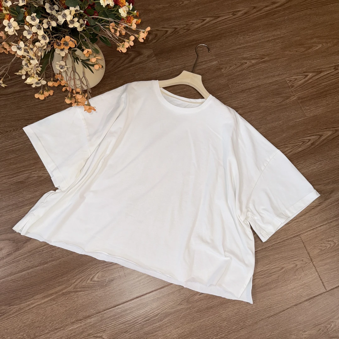 [‌‌‌‌‌‌归鸿]Z592宽松显瘦纯棉上衣夏季新中式新款休闲百搭短袖