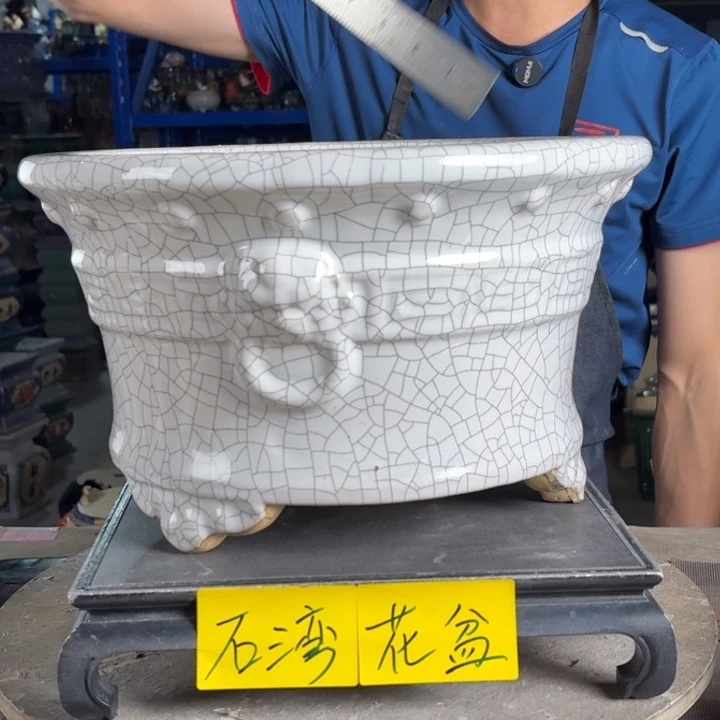 一风堂石湾花盆 内30*17编号102