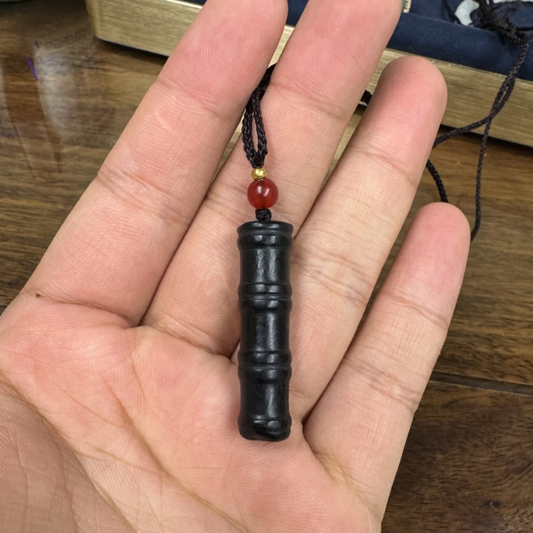 和田玉 竹节 吊坠
