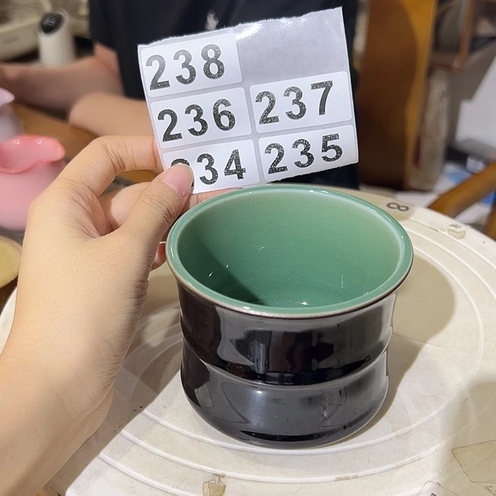 龙泉云间青瓷小米茶器