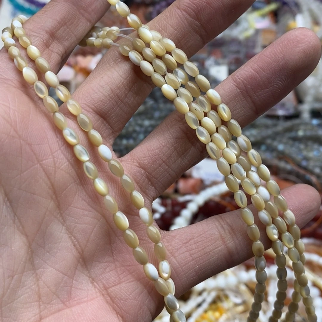 玛瑙/玉髓未镶嵌珠宝半成品一条天然3×5精品老鱼骨小米珠