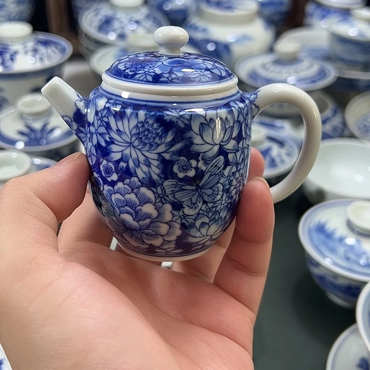 微瑕柴窑工笔万花壶