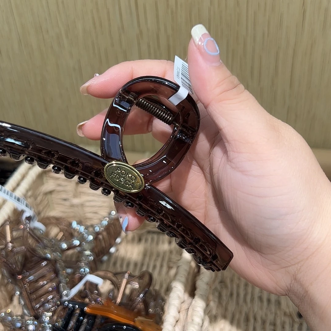 非金属无金标11公分茶色抓夹