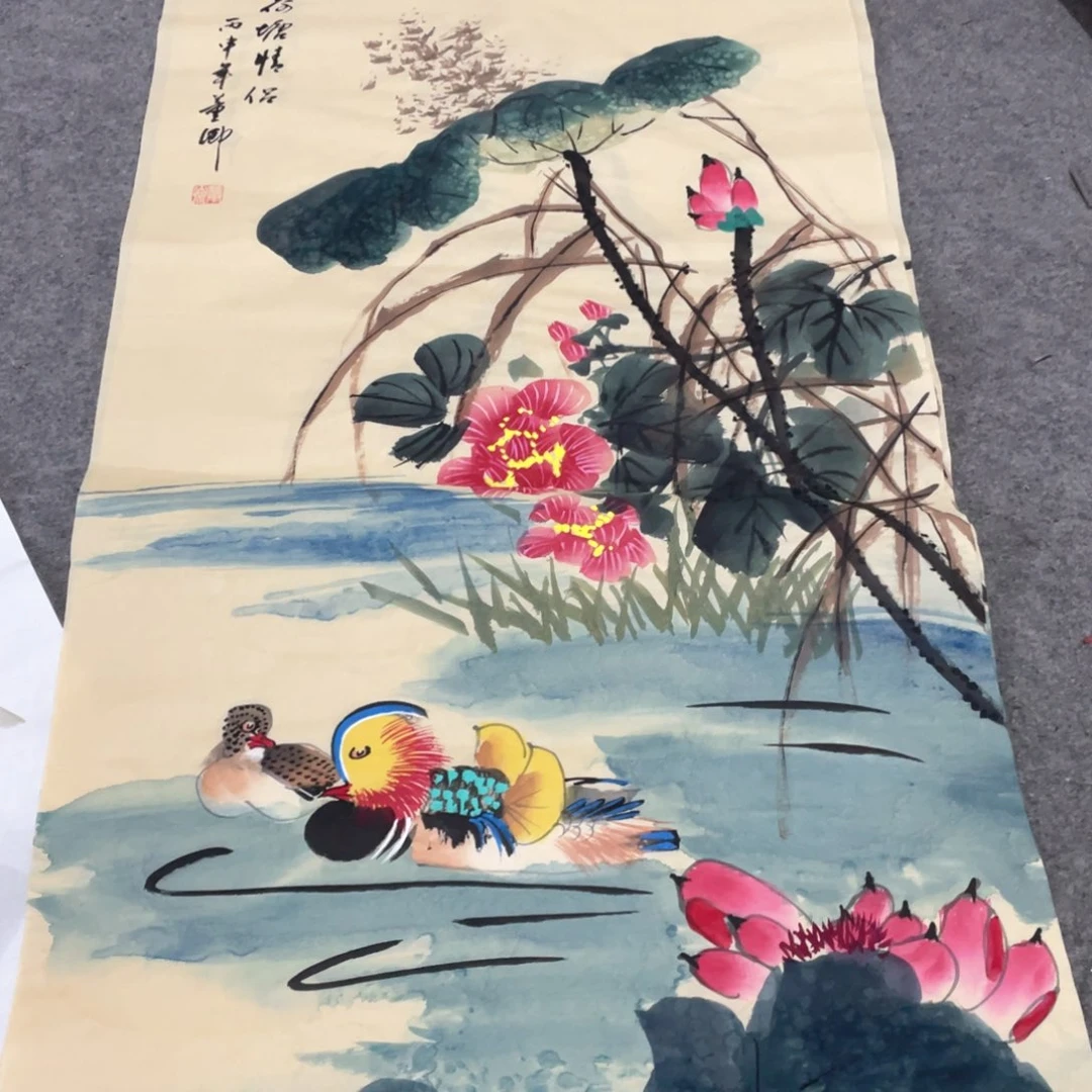 国画国画作品画心一张