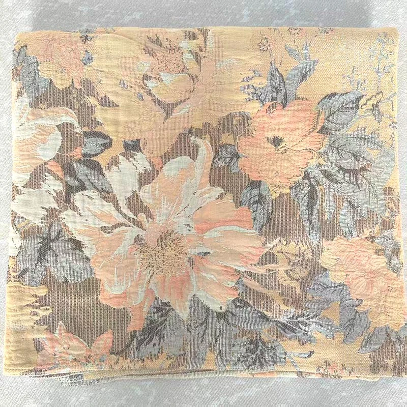 花团锦簇-2*2.3雨露汉麻透气加厚床品套件多功能床盖