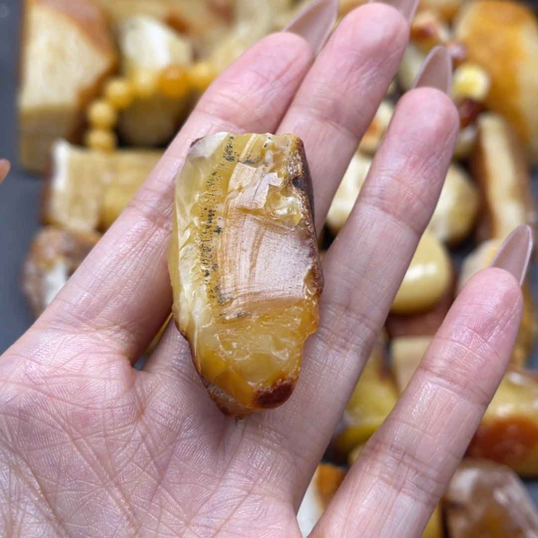 【闪购商品】未镶嵌定制琥珀天然琥珀蜜蜡原石定制