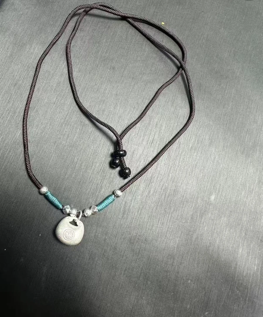 足银坊实心精品吊坠 银色吊坠无礼盒YZ007