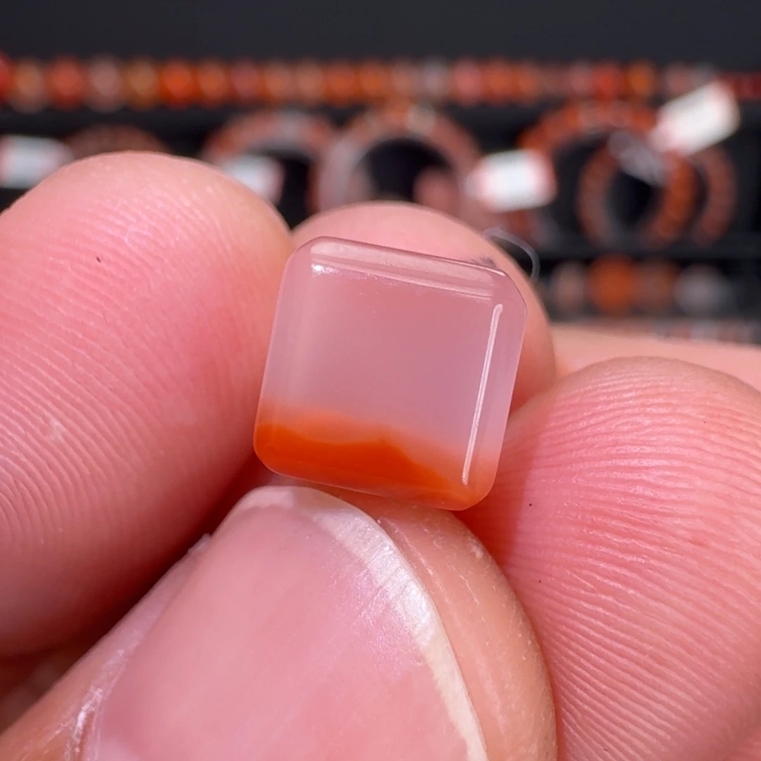 未镶嵌川料南红玛瑙方糖7+