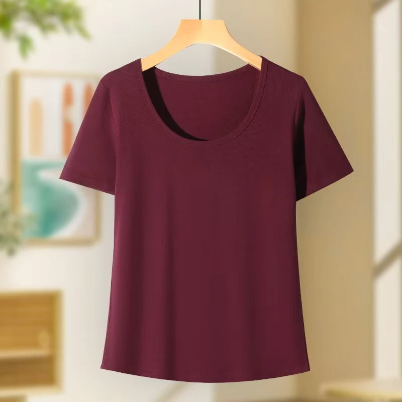 8111 女士夏季圆领休闲T恤-LDN