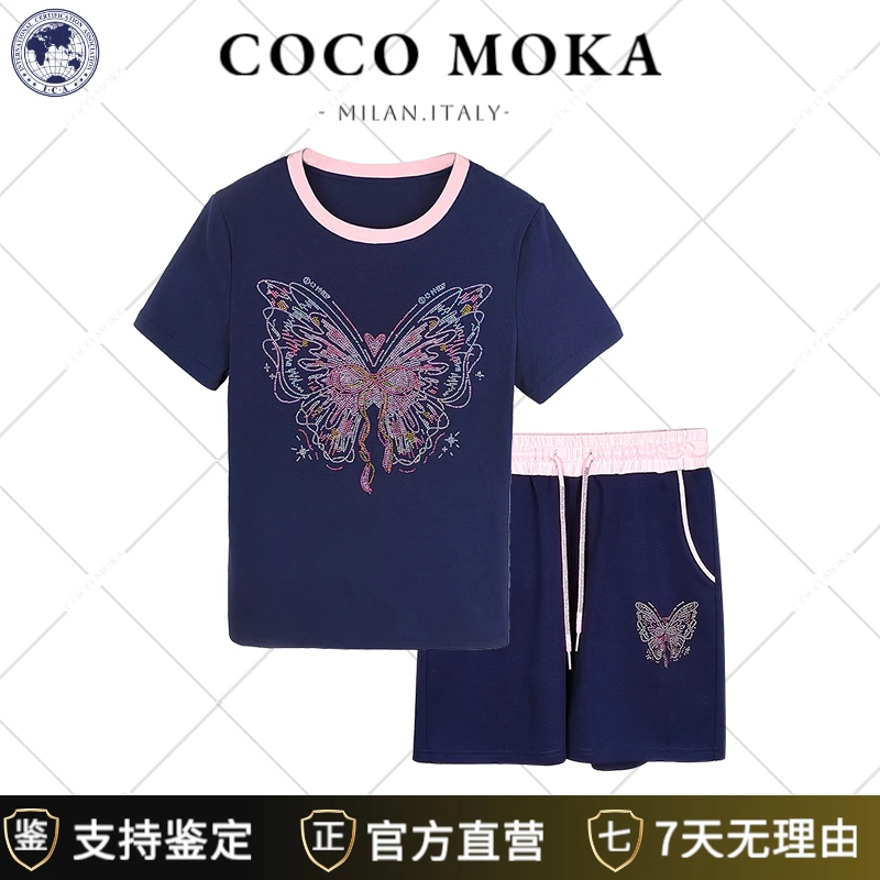 2025夏季新款短袖运动休闲套装女士时尚宽松潮流【TZ5329】-1