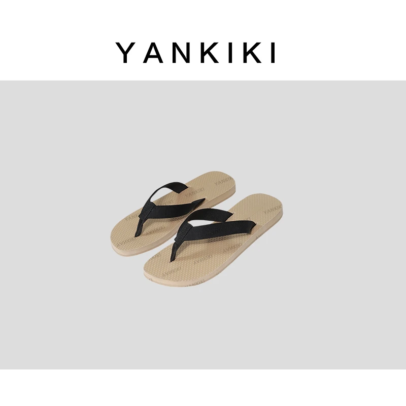 极简拿铁色人字拖 YANKIKI 2025夏季款NEW