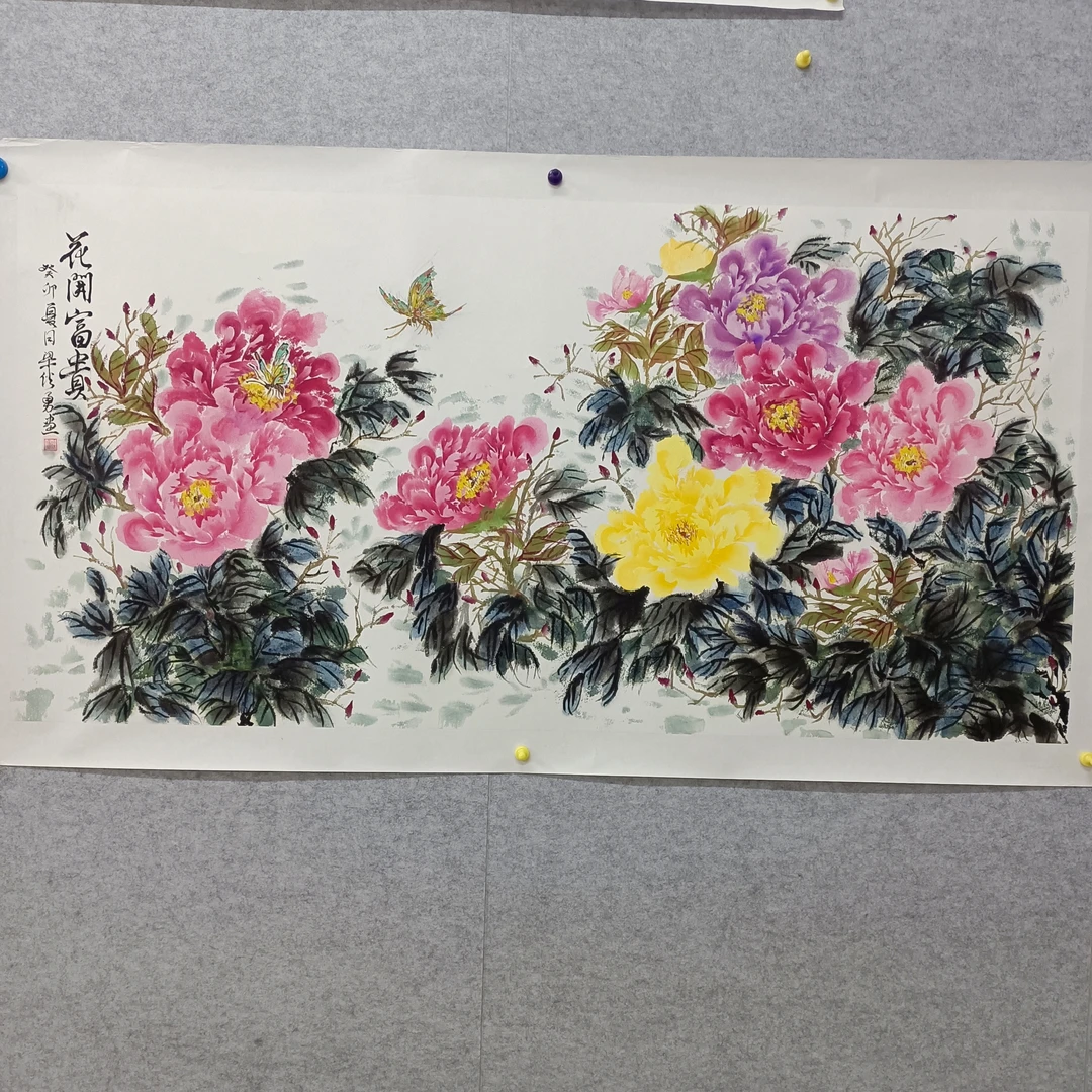 伙勇老师纯手绘国画写意花鸟画140-70