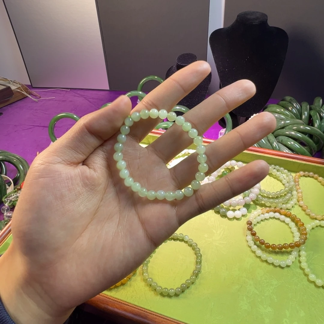 和田玉未镶嵌手链