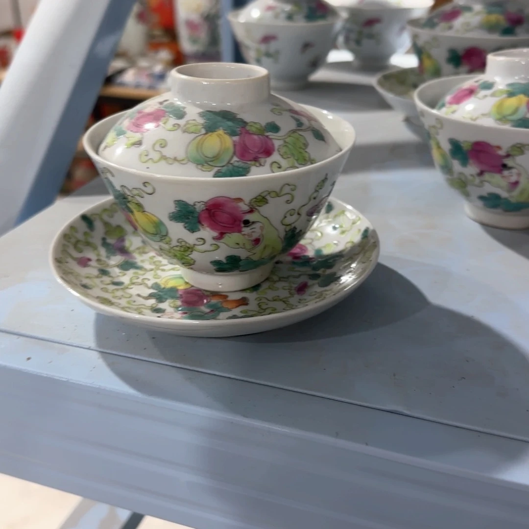 瓷片摆件手绘瓷器全部处理了吧