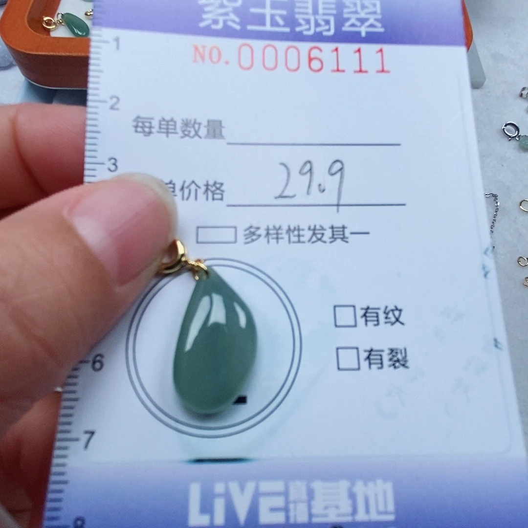 颈饰未镶嵌翡翠冰透随行