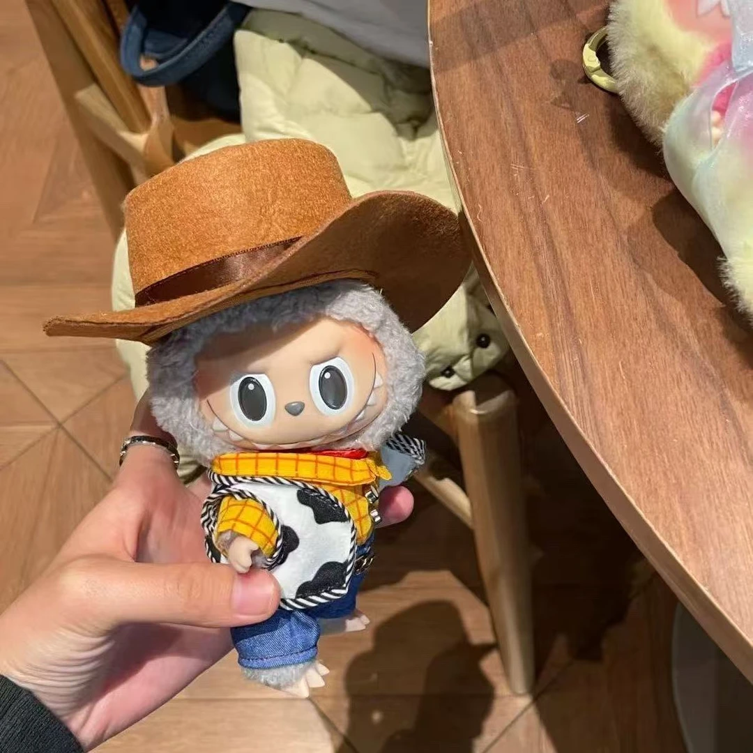 拉布布一三代胡迪玩偶娃衣换装女生衣服娃衣可乐通用棉花娃娃15cm