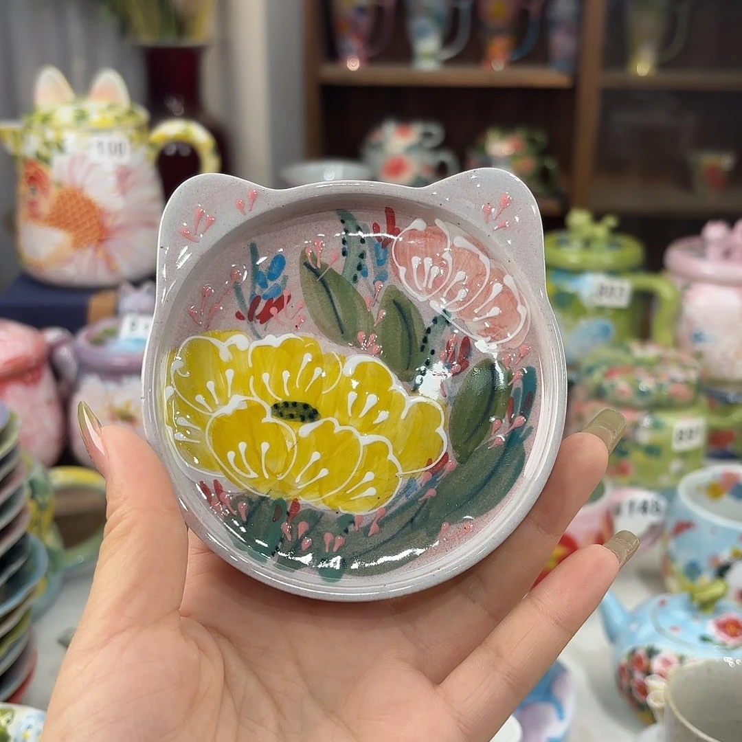 景德镇手绘高温釉下彩陶瓷茶具