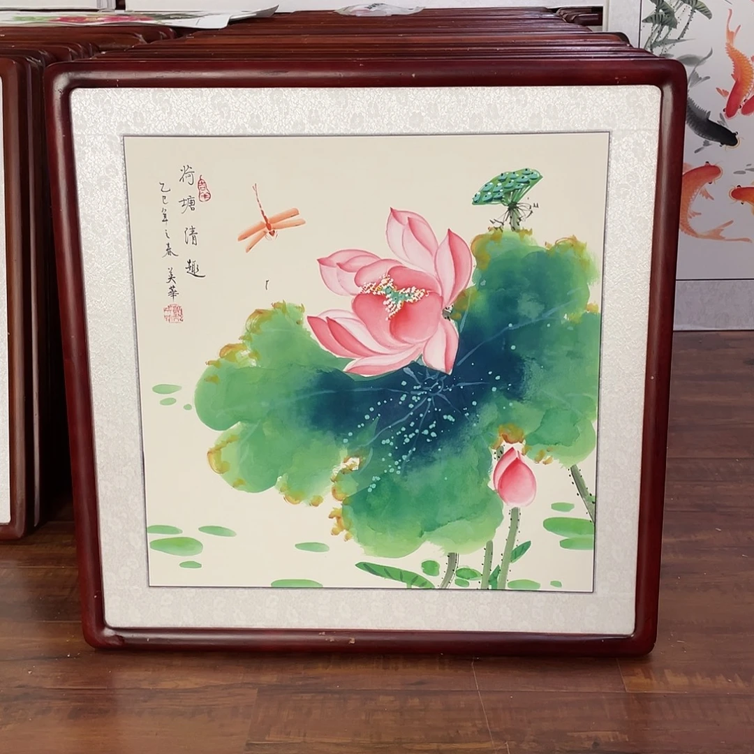 国画带框尺寸63*63厘米
