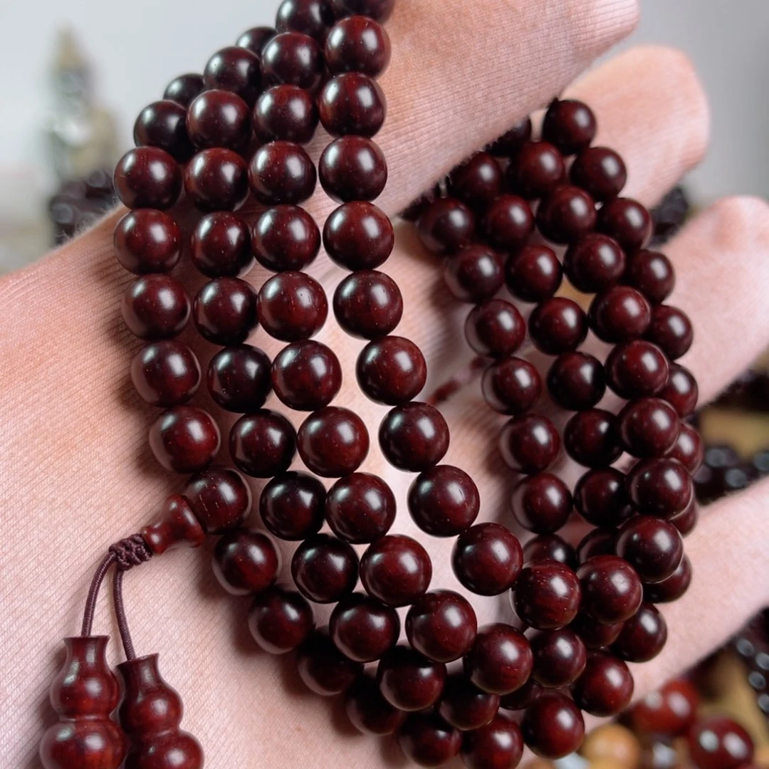 手串/手链小叶紫檀0.8高油润泥料鳞底金星