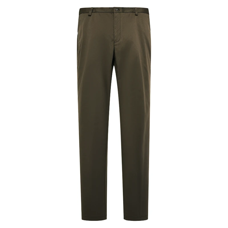 SA33萨BA蒂N春秋男式休闲裤 中腰直筒商务休闲长裤弹力 深褐色