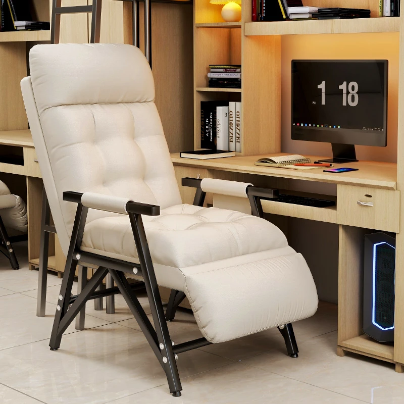 椅子宿舍大学生电脑椅懒人沙发椅寝室书桌靠背椅家用休闲折叠躺椅