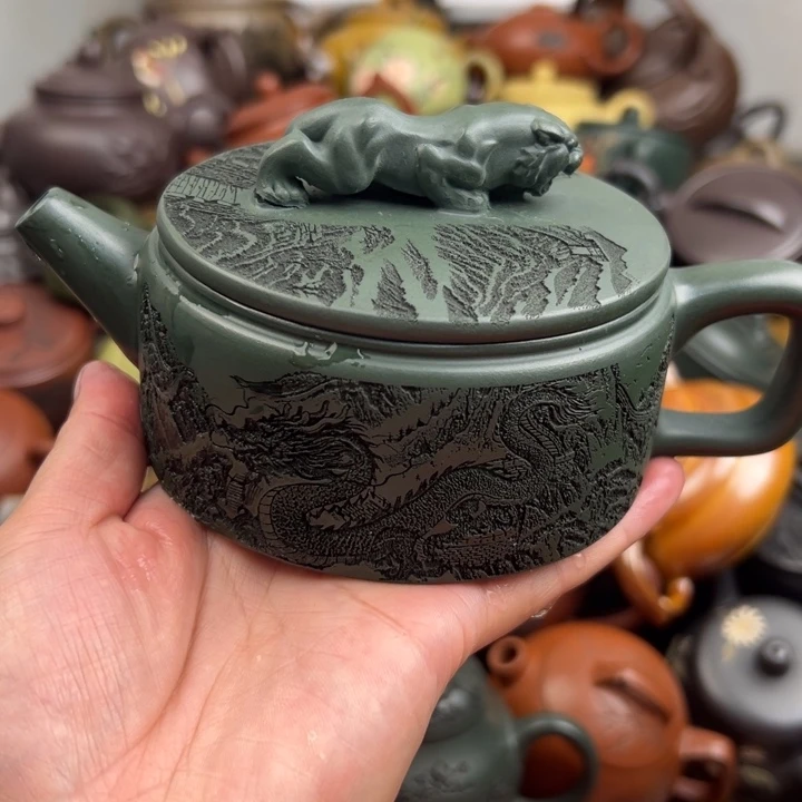 茶壶紫砂壶钮断裂