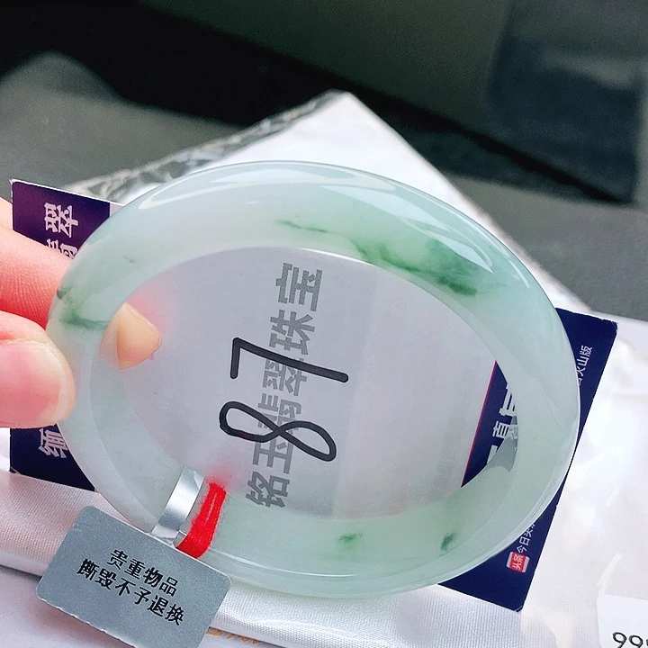 翡翠未镶嵌手镯缅甸天然a货翡翠手镯