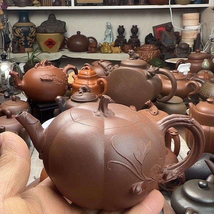 底槽青茶壶原矿紫砂