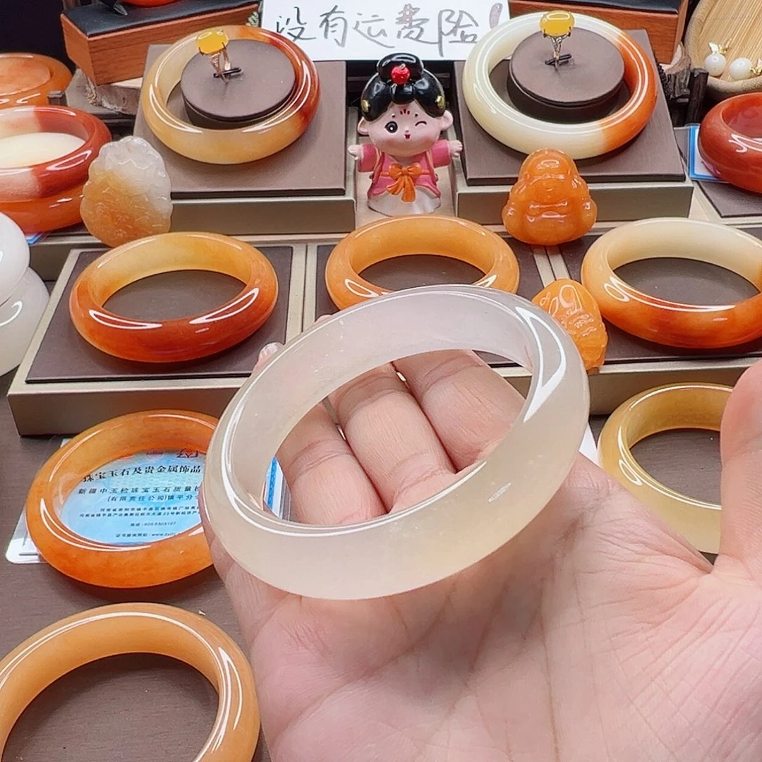 石英质玉（黄龙玉）未镶嵌手镯包容福利60.4