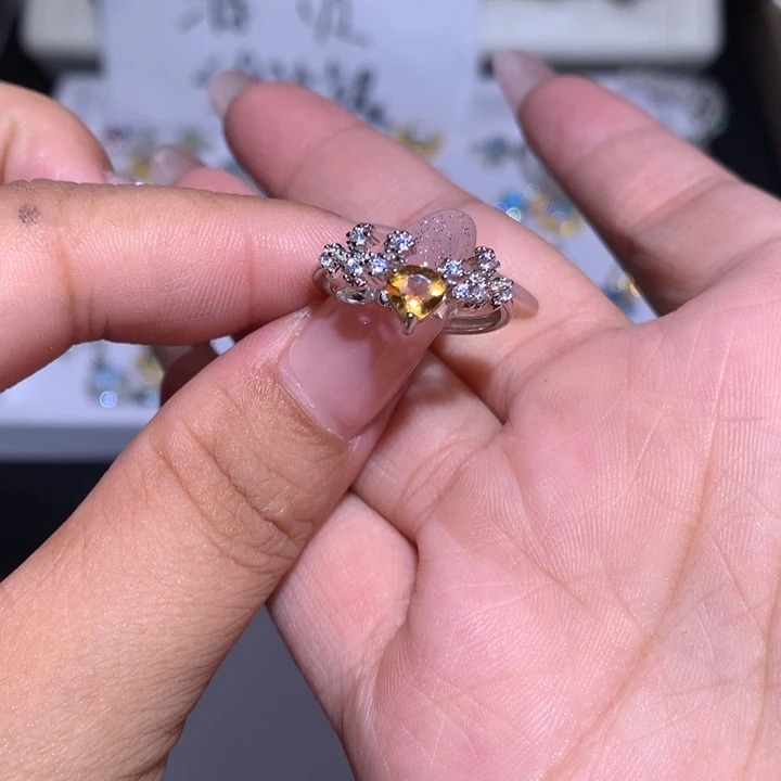 手饰欧泊银S925镶嵌戒指