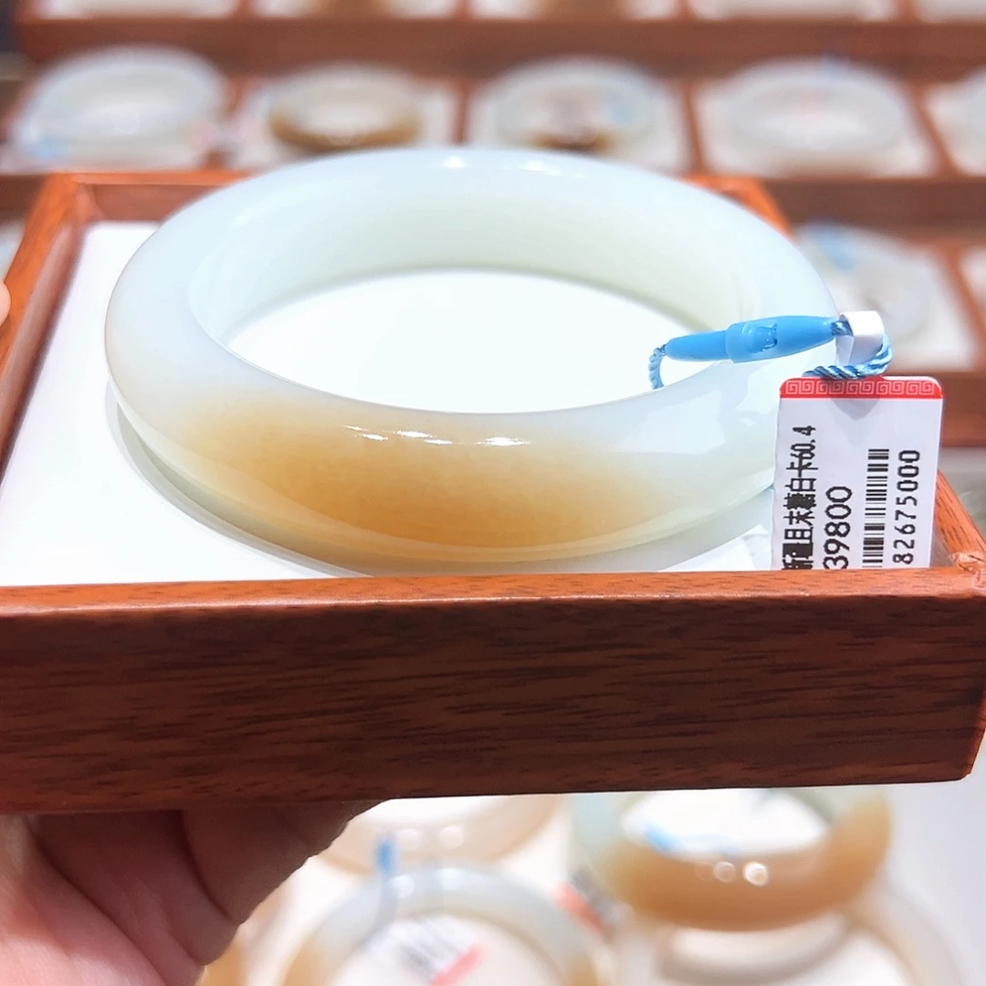 和田玉手镯未镶嵌60+