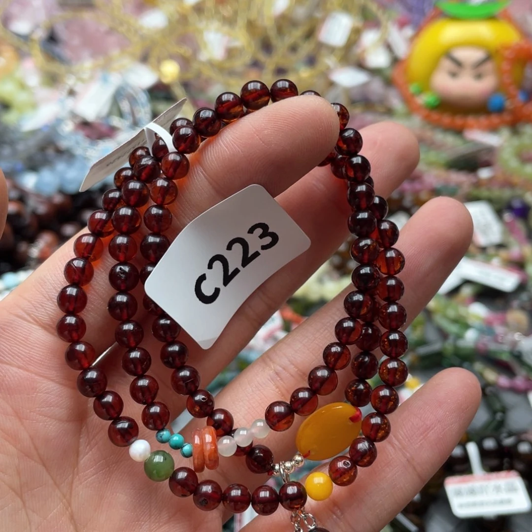 未镶嵌琥珀手链多样性