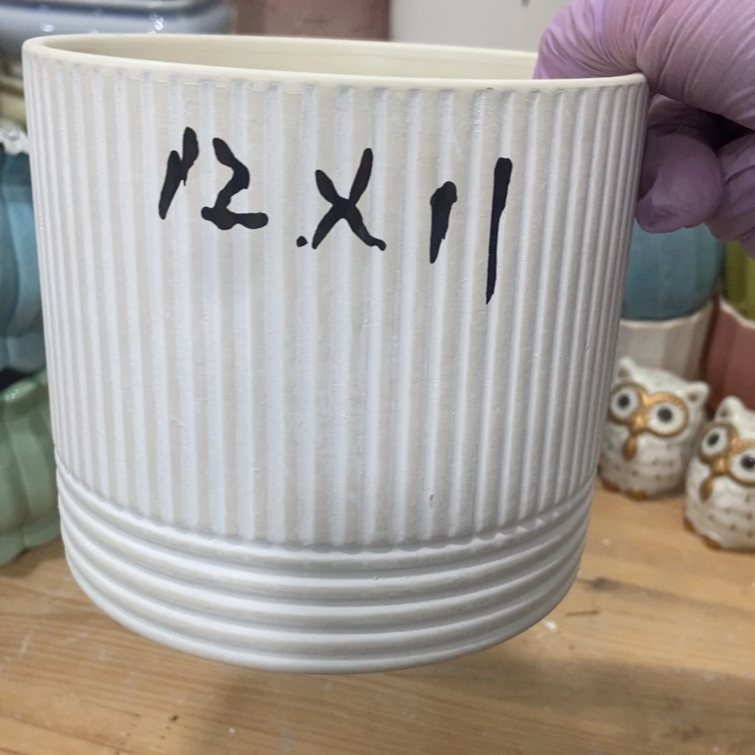 红陶高温陶瓷花盆