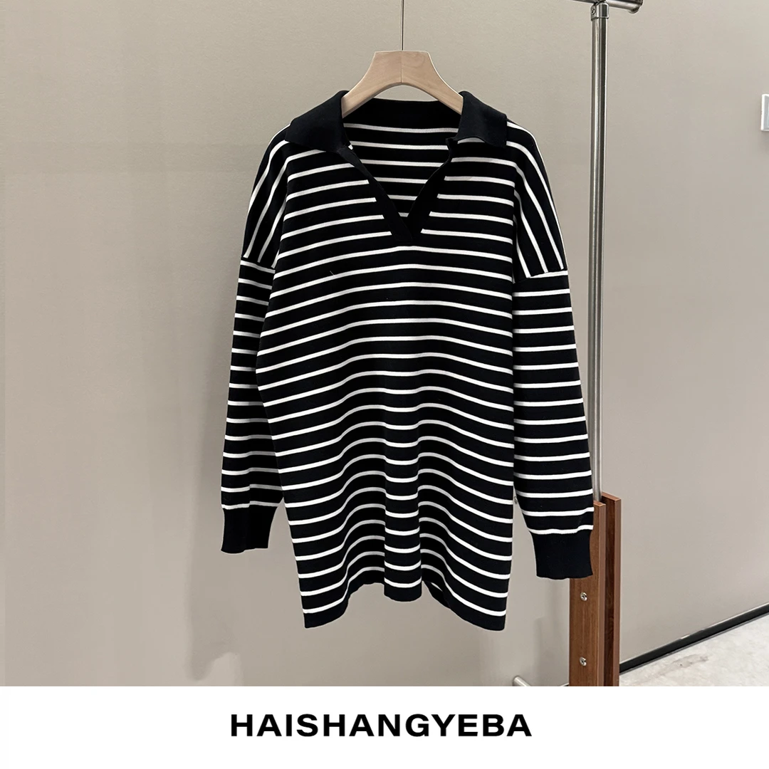 【海上叶爸】624C029棉条纹T恤