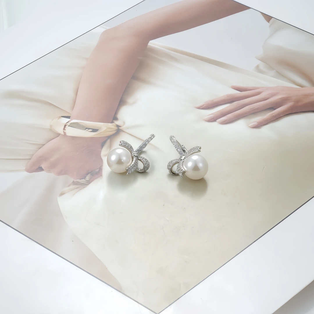 铜合金仿珍珠耳饰 耳环9260