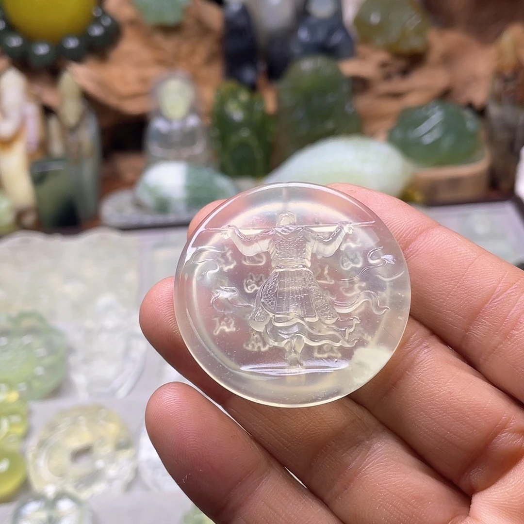 未镶嵌蛇纹石玉珠宝奇石