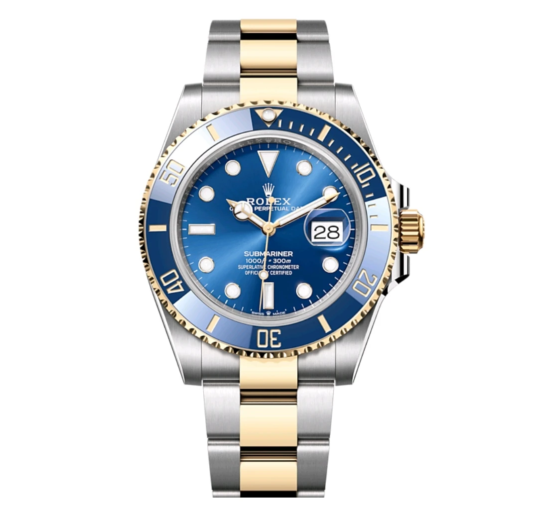 99新 Rolex/劳力士 间金蓝水鬼126613全套23年