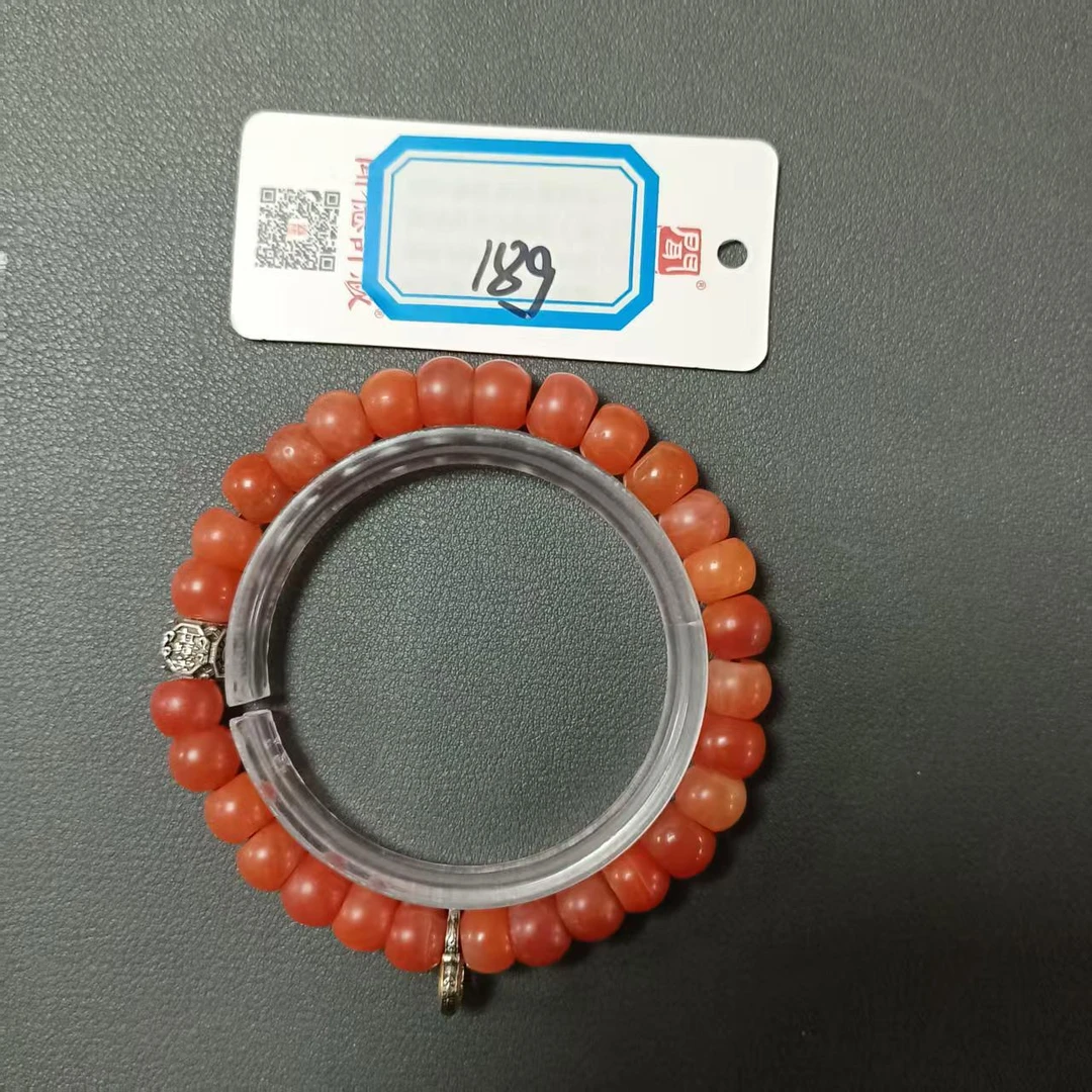 SC48784老甘南 南红 道系 雨渐耳 手串-HD