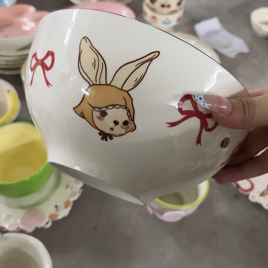 搪瓷微瑕8.5汤碗一个