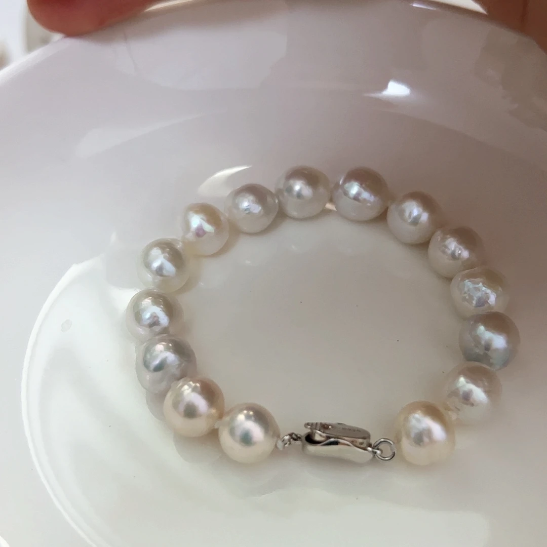 淡水珍珠手链银S925镶嵌