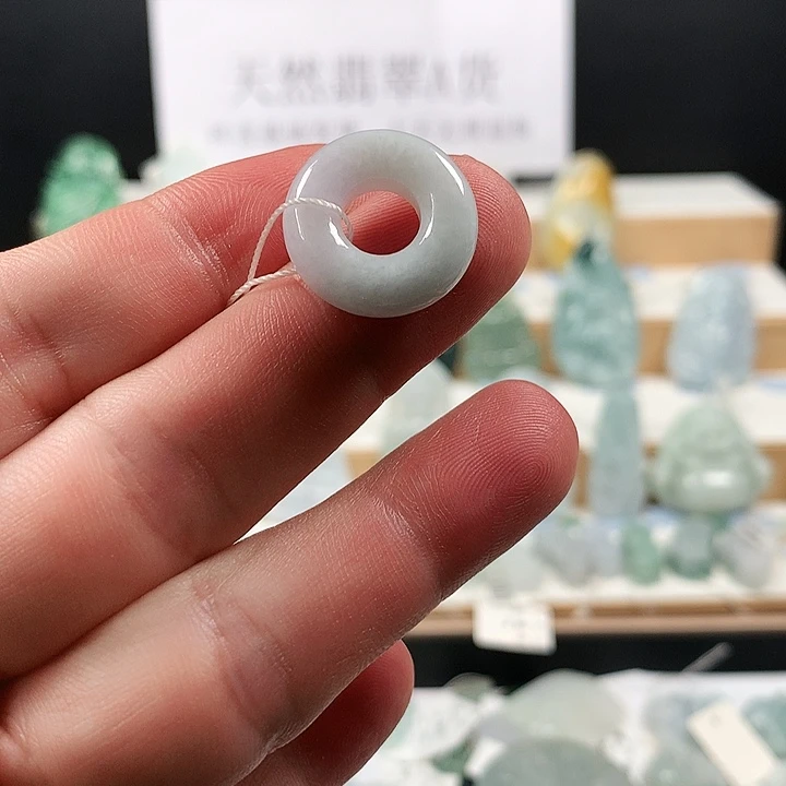 吊坠(不含链)未镶嵌翡翠3甜甜圈