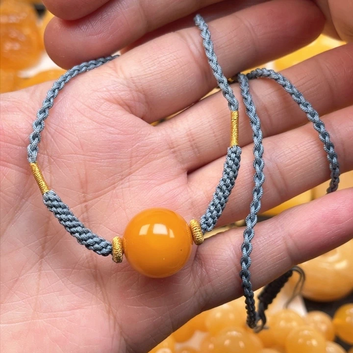蜜蜡裸石未镶嵌蜜蜡扣子