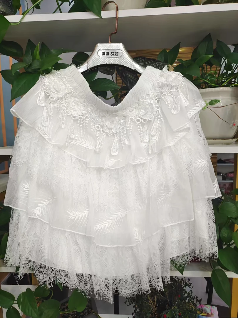 8268新款时尚重工刺绣半身裙