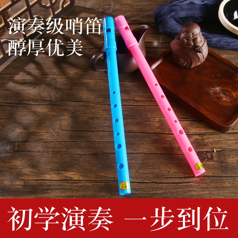 树脂6孔D调高音哨笛适合初学者演奏的民族吹奏乐器工厂直销竖笛